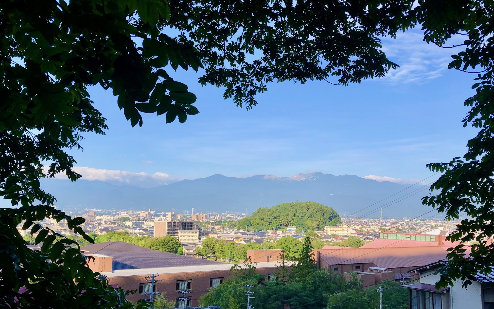 信夫山からの吾妻連峰